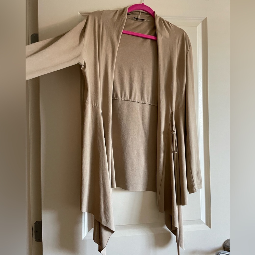 Stylish Faux Suede Top